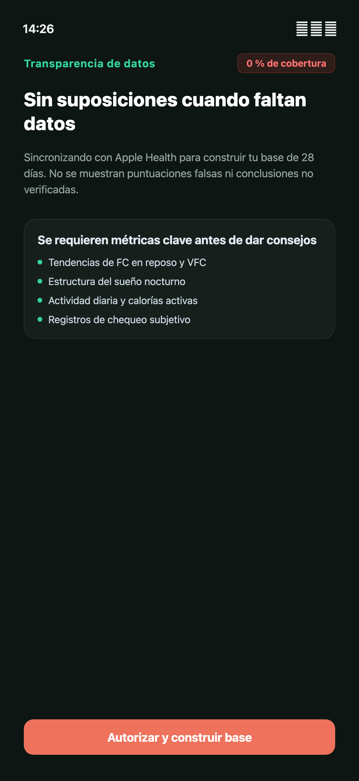 La falta de evidencia queda visible